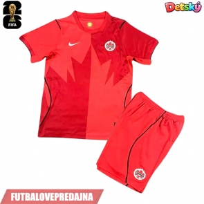 Lacne Dětský Futbalové dres Kanada MS 2026 Krátky Rukáv - Domáci (+ trenírky)